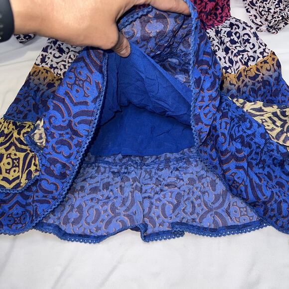 Nicole Miller Artelier Dress Size M Multicolored Leopard Sheer Mini Off Shoulder - Picture 4 of 12